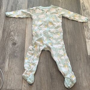 Tuffy Cloud Patterned Kids One Piece